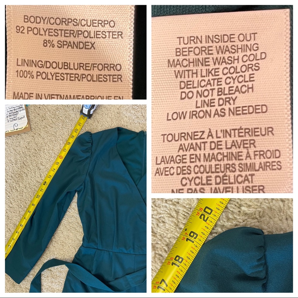 NWT! JULIA JORDAN PUFF-SHOULDER JUMPSUIT - Picture 7 of 8